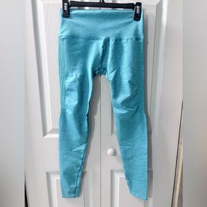 NWOT Alphalete Blue Leggings size XL inseam 25”